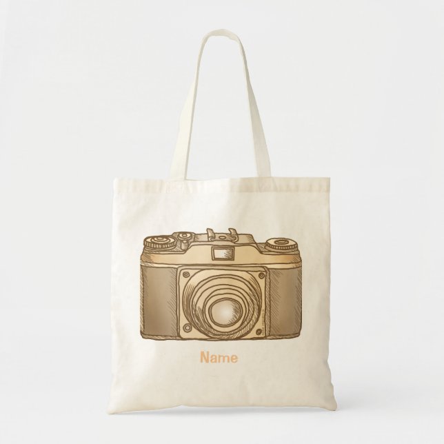 Old Camera Tote Bag (Front)