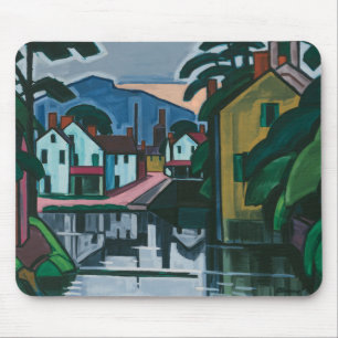 “Old Canal Port” art mousepad