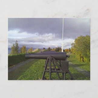 Old cannon postcard