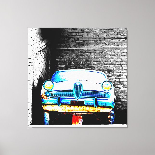 Old car canvas print (Front)
