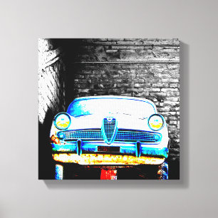 Old car canvas print