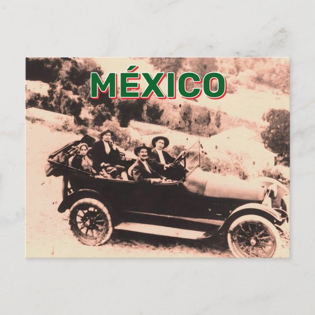 Old Car In Mexico Postcard (Front)
