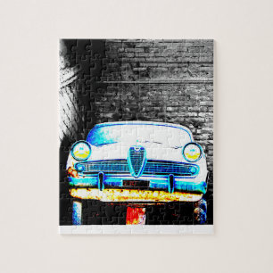 Old car jigsaw puzzle
