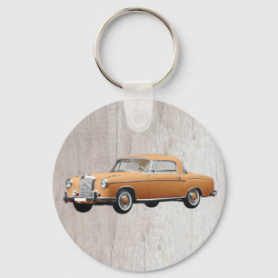 old car key mercedes-benz keychain