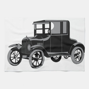 Old Car Kitchen Towel