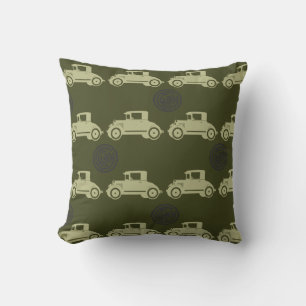 old car throw pillow