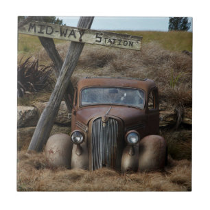 Old car tile
