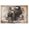 Old Car Vintage Decoupage