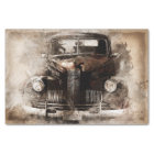 Old Car Vintage Decoupage