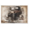 Old Car Vintage Decoupage