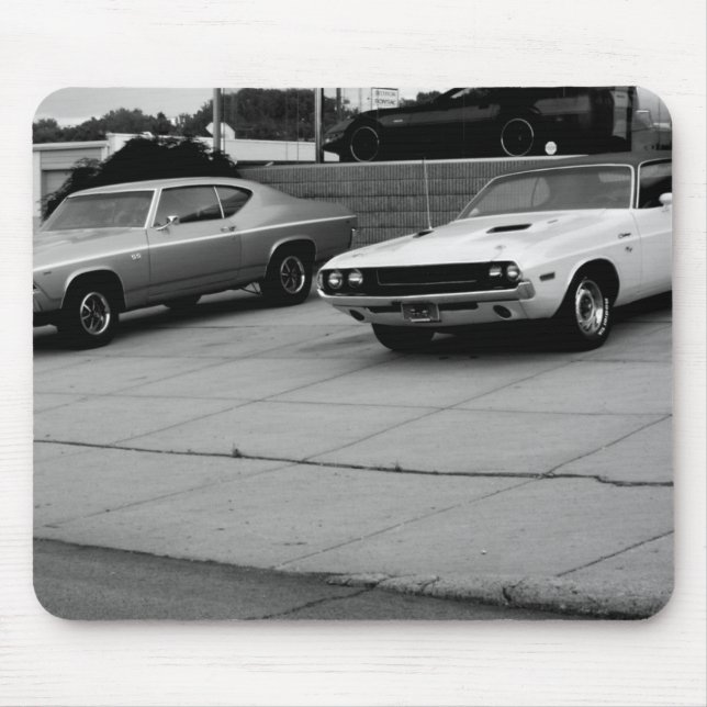 Old Cars Mouse Pad (Front)