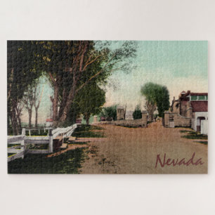 Old Carson City Road Large Puzzle