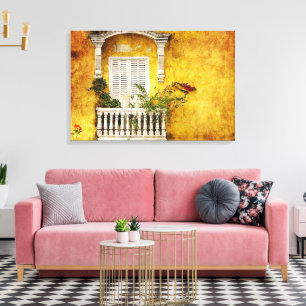 Old Cartagena Stretched Canvas Print