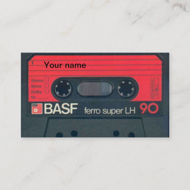 Old cassette business card (Front)