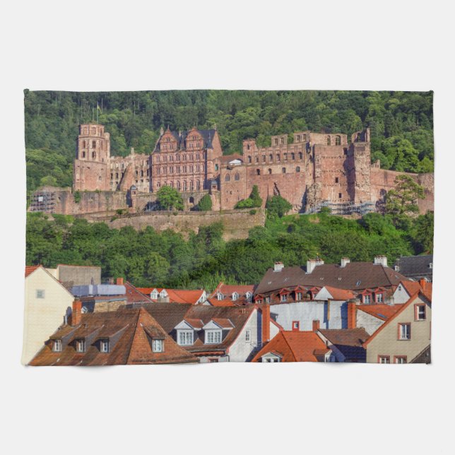 Old castle in Heidelberg, Germany Kitchen Towel (Horizontal)