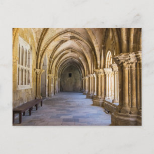 Old Cathedral Cloister Hallway Postcard