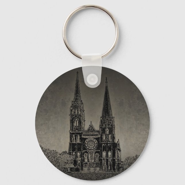 Old Cathedral Keychain (Front)
