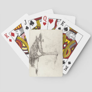 Old Cedar Tree in Botanic Garden, Chelsea, 1854 (p Playing Cards