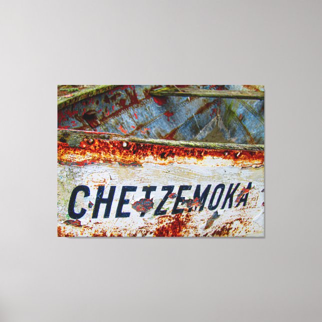 Old Chetzemoka Boat 2 Canvas Print (Front)