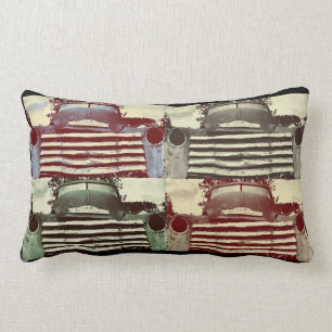 Old Chevy Farming Truck Lumbar Pillow