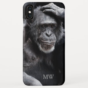 Old Chimpanzee custom monogram phone cases