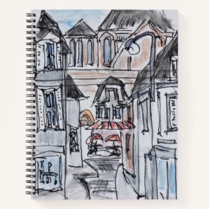 Old Church Concarneau Rue Turenne, Brittany Notebook