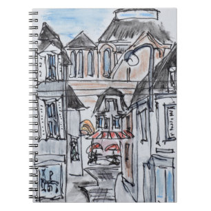 Old Church Concarneau Rue Turenne, Brittany Notebook