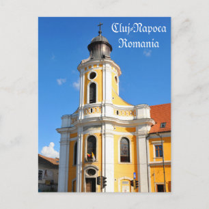 Old church in Cluj Napoca, Romania Postcard