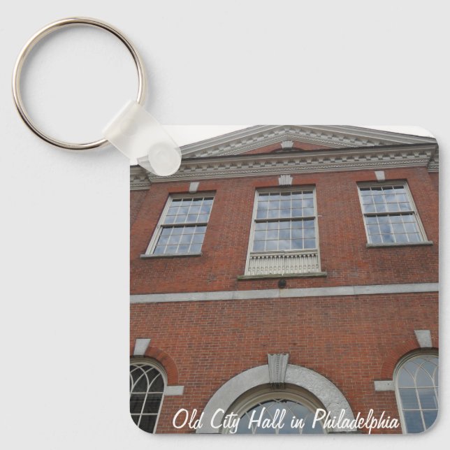 Old City Hall in Philadelphia  Keychain (Front)