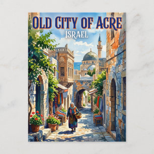 Old City of Acre Israel Postcard