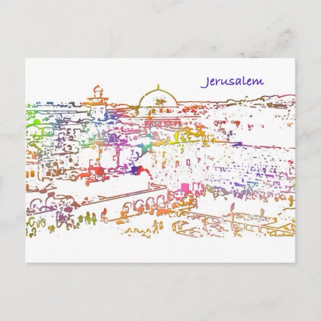 Old City of Jerusalem Postcard (Front)