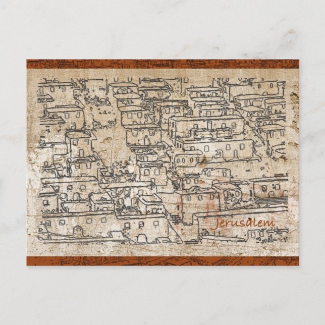 Old City of Jerusalem Postcard (Front)