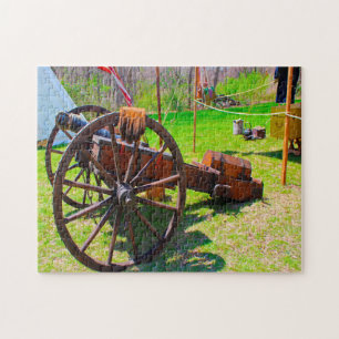 Old Civil War Cannons. Jigsaw Puzzle