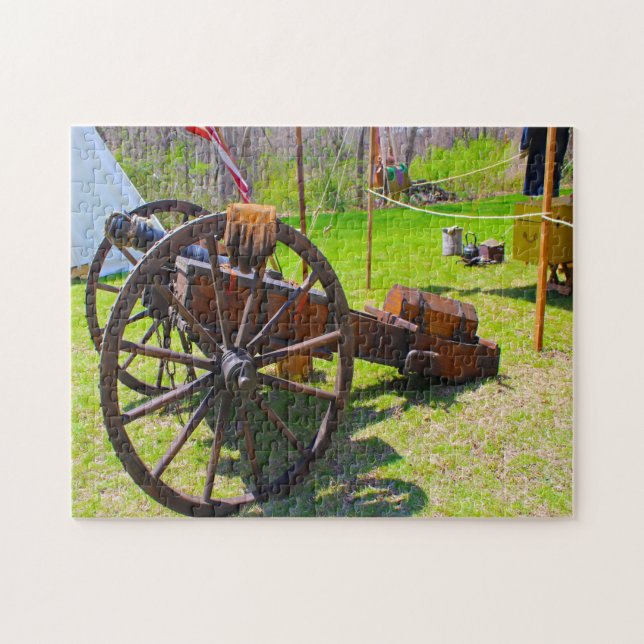 Old Civil War Cannons. Jigsaw Puzzle (Horizontal)