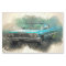 Old Classic Car Decoupage