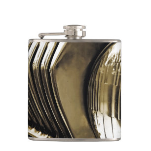 Old Classic Car Headlight Hip Flask
