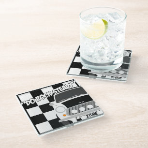 Old Classic Original Ska Mini Cooper Glass Coaster