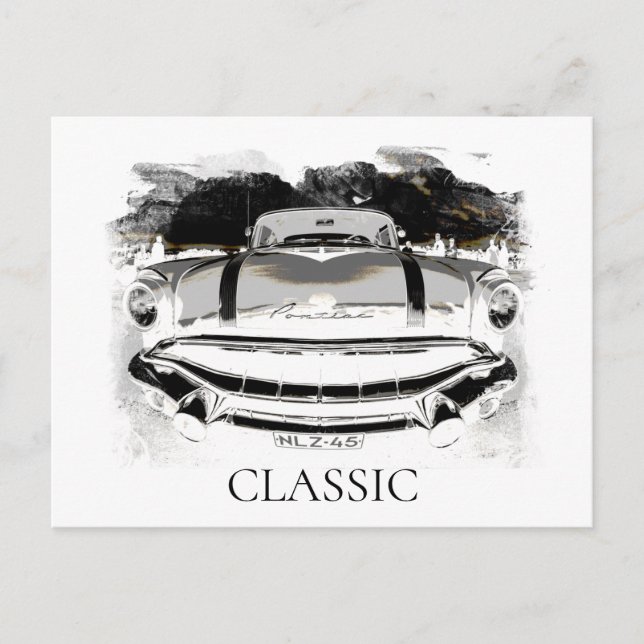 *~* Old Classic Vintage Antique Car Retro Postcard (Front)