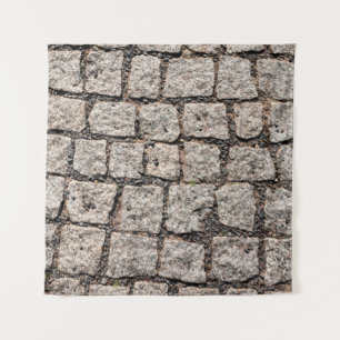 Old cobble stone pattern at the streetabstract,anc tapestry