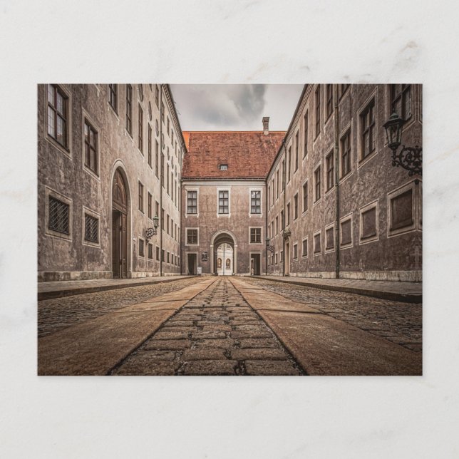 Old cobblestone building in  Munich Postcard (Front)
