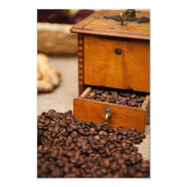Old Coffee Grinder Photo Print (Front)