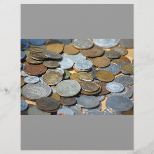 Old-coins1299 OLD COINS COPPER SILVER METAL BRONZE Flyer (Front)