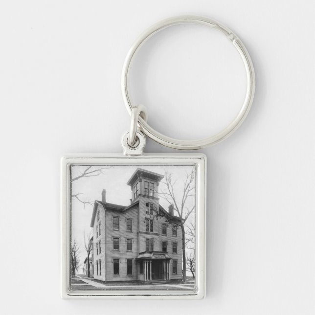 Old College, Evanston, built in 1855 Keychain (Front)