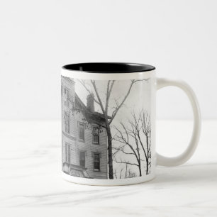 Old College, Evanston, built in 1855 Two-Tone Coffee Mug