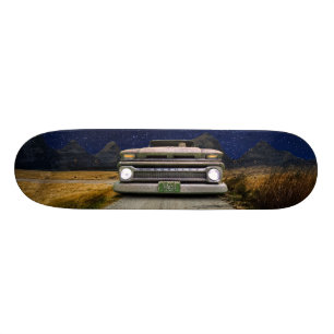 Old Colorado Pickup Truck Toasted Autos Skateboard
