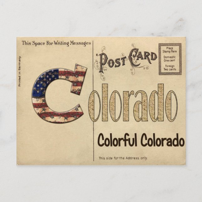 Old Colorado Postcard (Front)