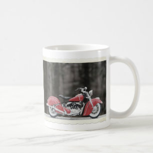 Old colour motorcycle photo coffee mug