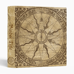 Old Compass Rose Binder