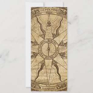 Old Compass Rose Invitation