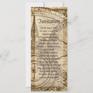 Old Compass Rose Invitation
